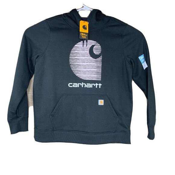 Carhartt Rain Defender Loose Fit Midweight Logo Graphic Sweatshirt Womens LG BLK - Picture 1 of 11